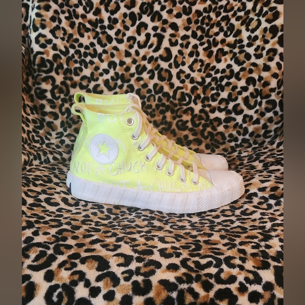 Converse Not A Chuck UNT1TL3D High Top Sneakers in GS 'Volt'